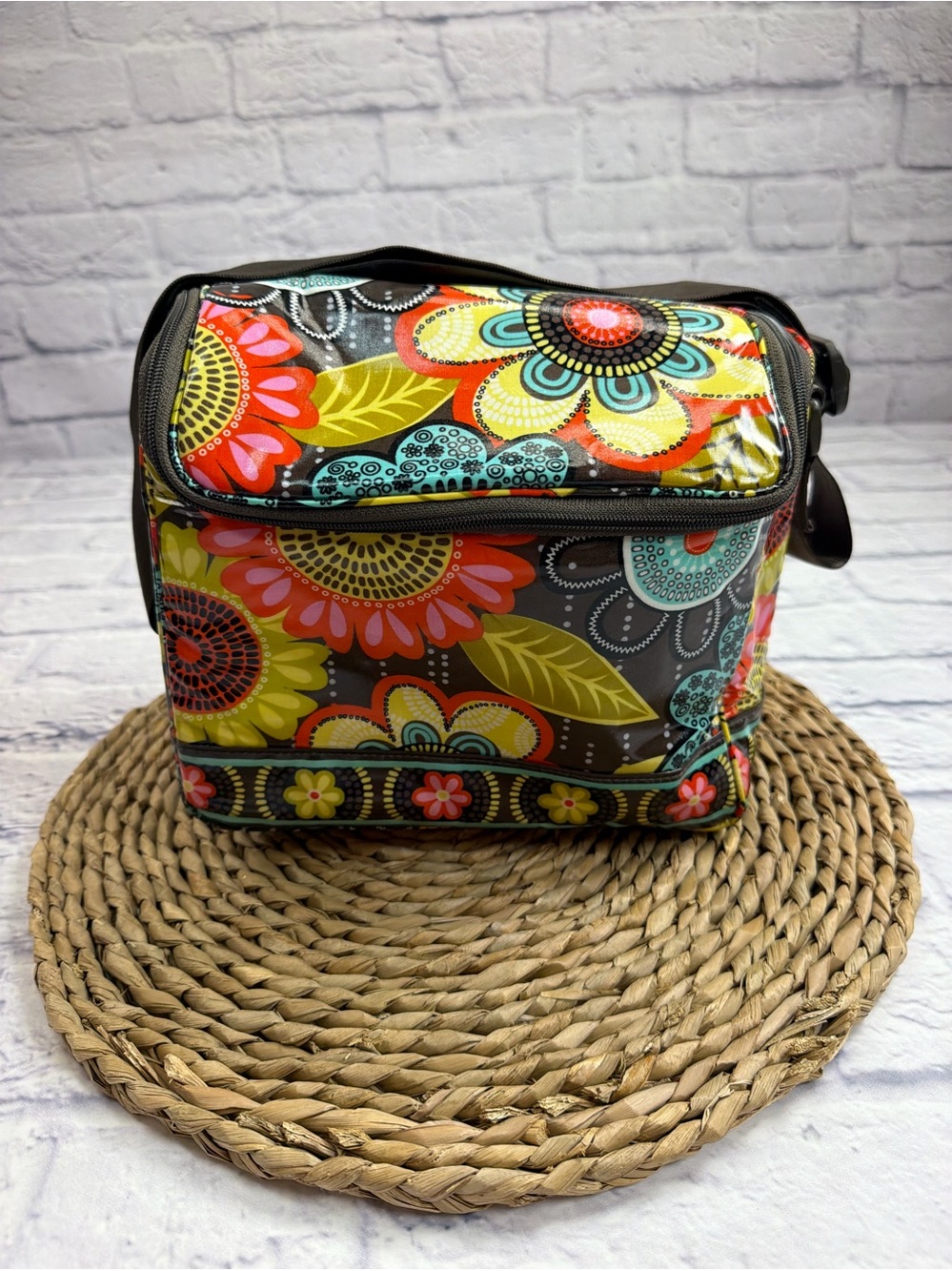 Vera Bradley Retired Pattern “Flower Shower” Insulated Lunch Box